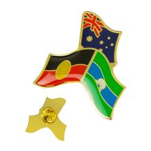 Tri-Flag Lapel Pin