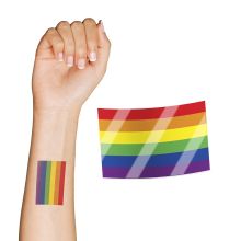 Rainbow Pride Flag Temporary Tattoo